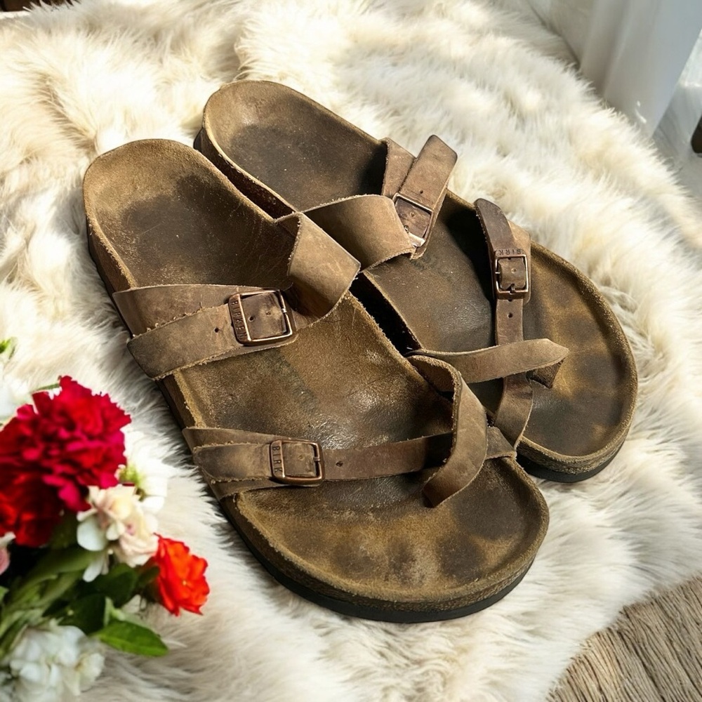Birkenstock Mayari sandals in brown oiled leather Sandals - EU 41